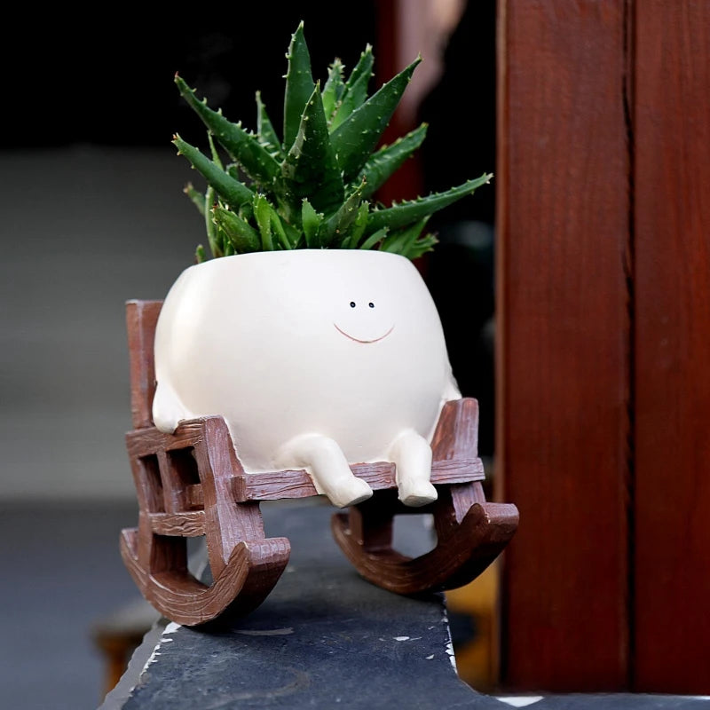 succulent chair planter Swing Chair Planter – Plantagotchi